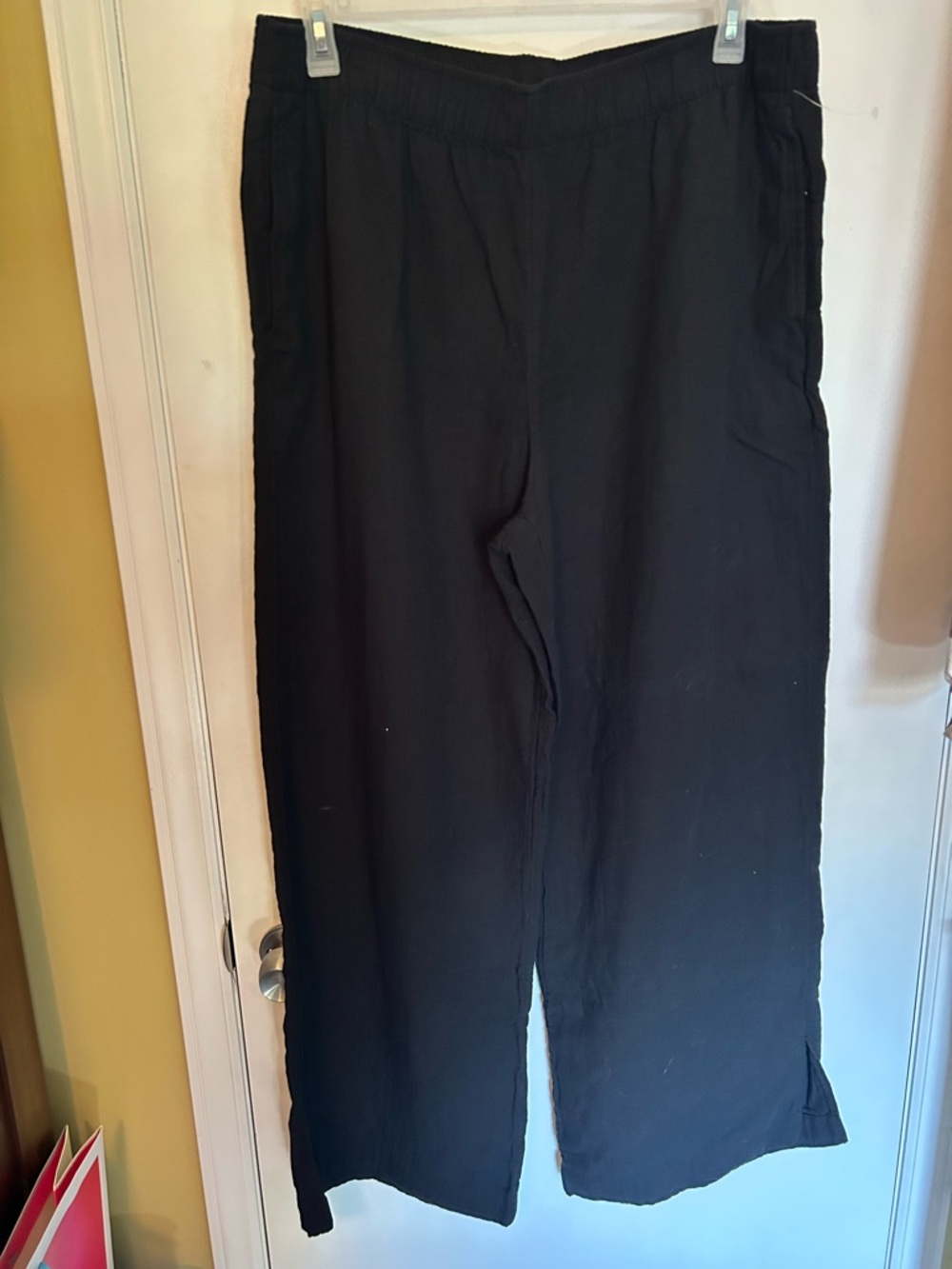 Old Navy Black Woman’s Relaxed-Fit Wide Leg Pants